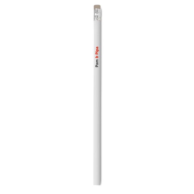 Pencil with eraser