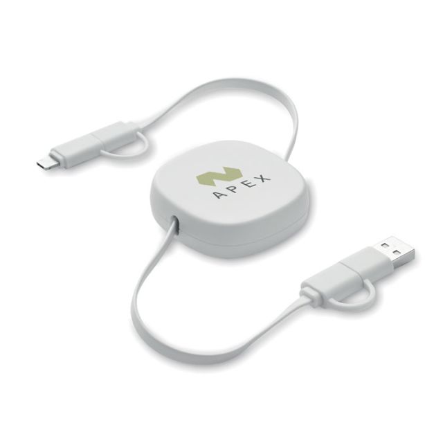 60W retractable charging cable