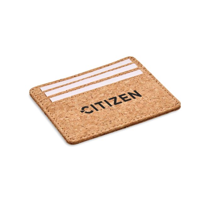 Cork cardholder with RFID