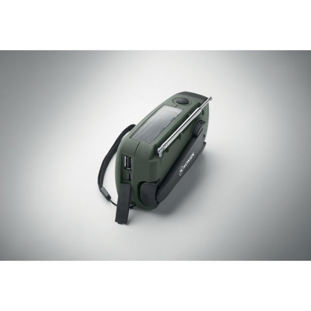 Portable radio with LED torch