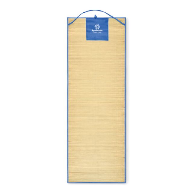 Natural straw beach mat