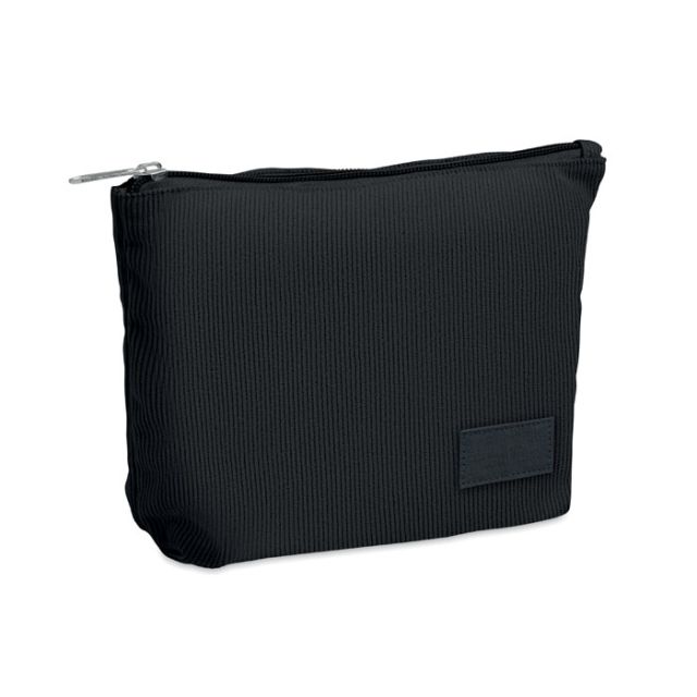 Corduroy cosmetic bag