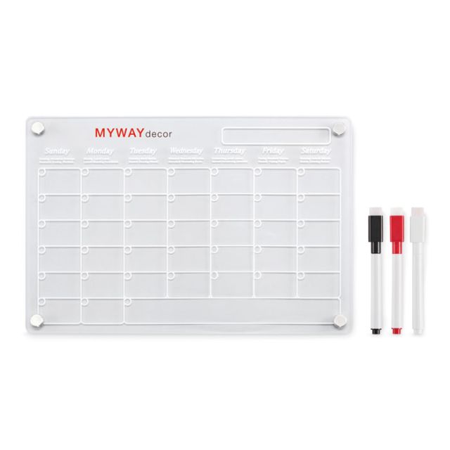 Magnetic acrylic planner