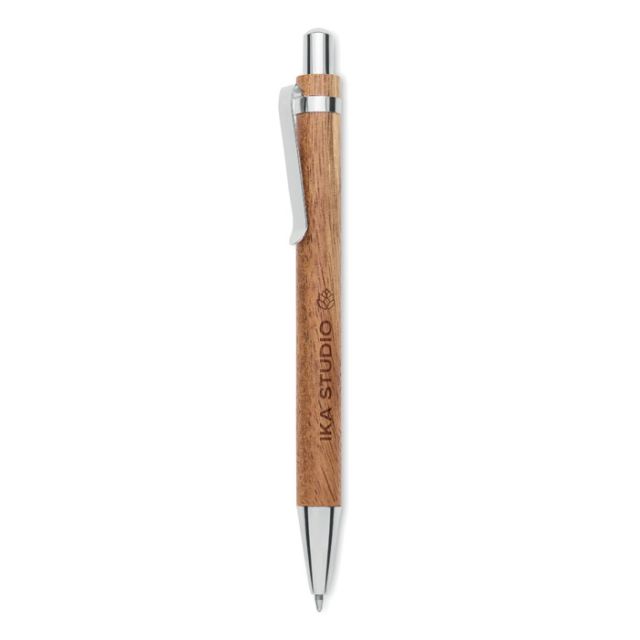 Acacia wood ball pen