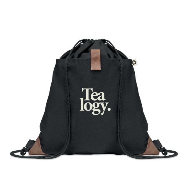 Recycled cotton drawstring bag