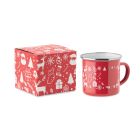 Christmas enamel mug 300ml