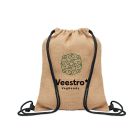 Jute drawstring bag