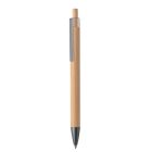 Push button bamboo pen