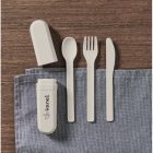 Cutlery set and case in PLA