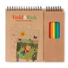 Colouring set with notepad