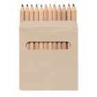 12 coloured pencils set