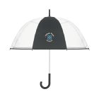 ⌀102cm/23″ transparent umbrella with hook handle.