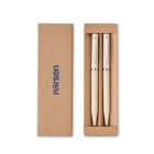 Wheat straw/ABS twist pen set