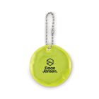Round reflective keyring