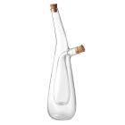 Glass oil and vinegar bottle