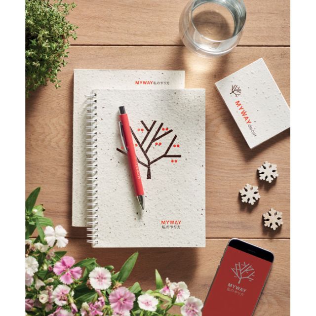 A5 seed paper cover notebook