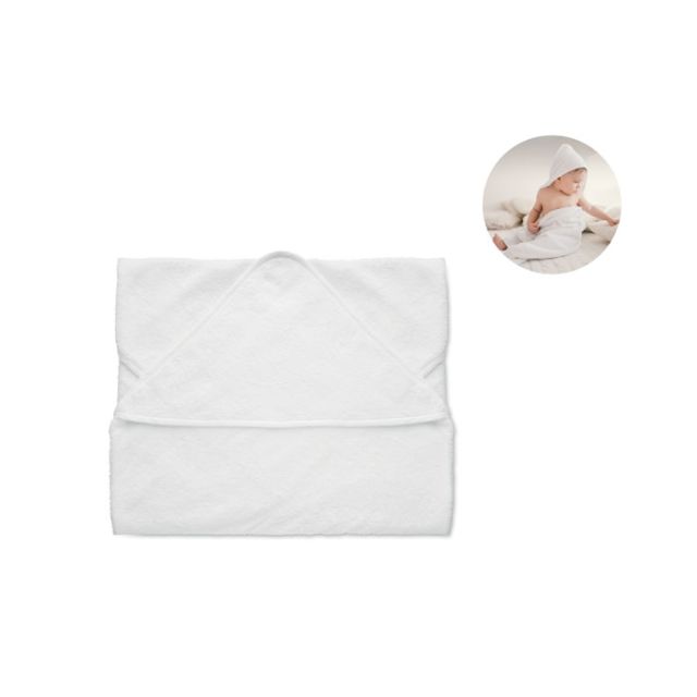 Cotton hooded baby towel
