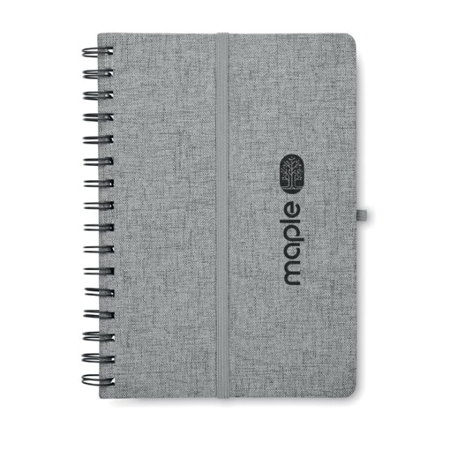 A5 notebook with phone holder