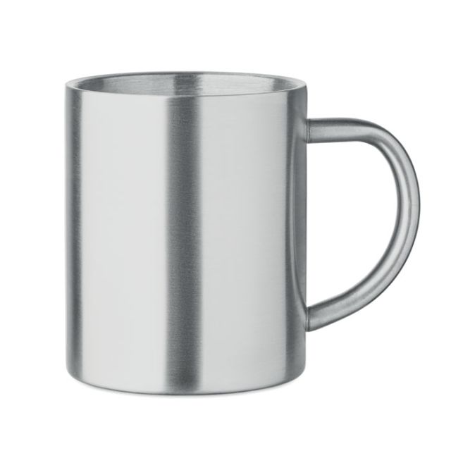 Recycled stainless steel mug
