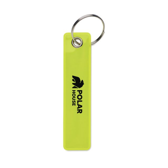 Reflective key ring in PVC