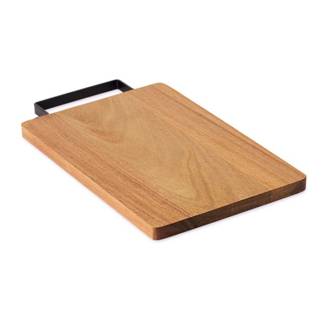 Acacia board with steel handle