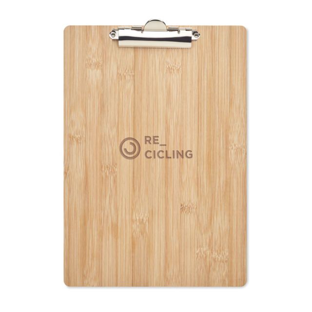 A4 bamboo clipboard