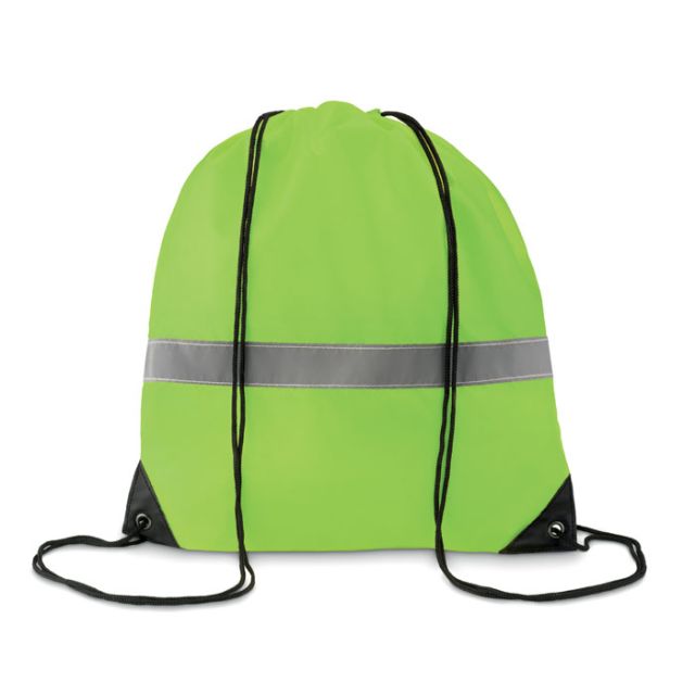 Drawstring reflective stripe