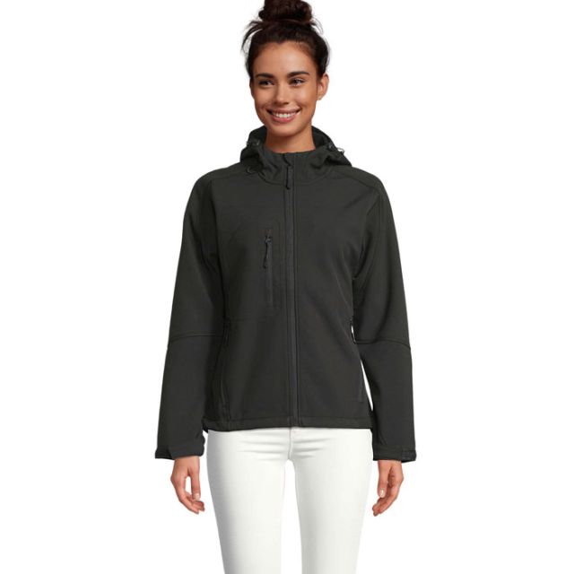 REPLAY WOMEN HOOD SOFTSHELL
